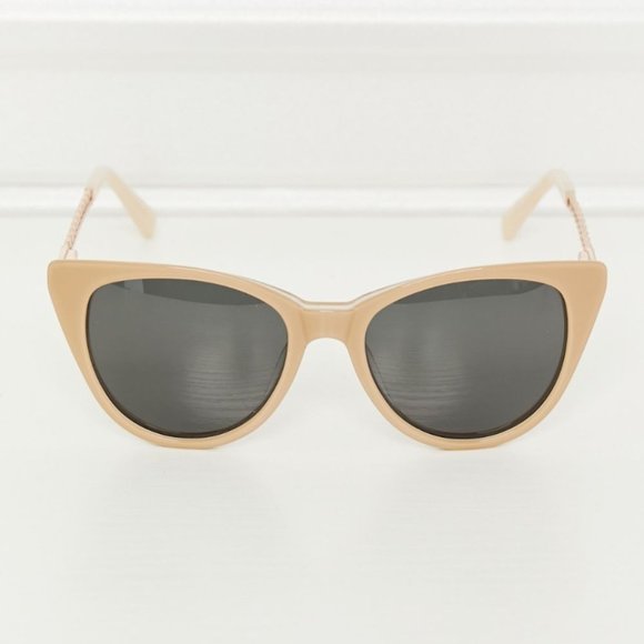 UV400 TAC Polarization Cat-Eye Acetate Frame Sunglasses in Mocha